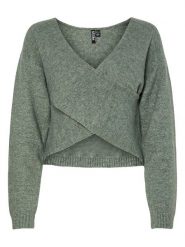 Pieces Sweter w kolorze zielonym rozmiar: M. Zielone swetry klasyczne damskie Pieces, m, bez kołnierzyka. Za 113.63 zł.