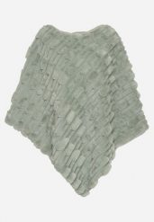 Jasnozielone Ponczo Ozdobione Tłoczeniem Dairis. Zielone swetry klasyczne damskie Born2be, uniwersalny, z jeansu, bez kołnierzyka. Za 159.99 zł.