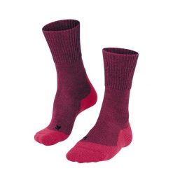 Skarpetki damskie Falke TK1 Adventure Wool. Czerwone skarpetki damskie Falke, bez wzorów, z materiału. Za 172.00 zł.