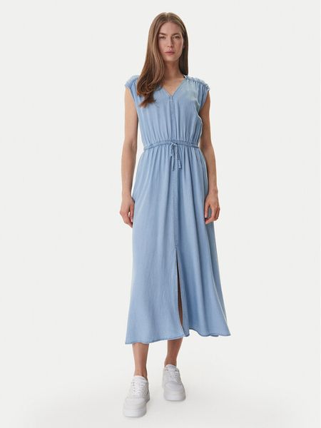 DKNY Sukienka codzienna DJ6D9183 Błękitny Relaxed Fit. Niebieskie sukienki damskie DKNY, bez wzorów, z lyocellu, bez ramiączek. Za 399.99 zł.