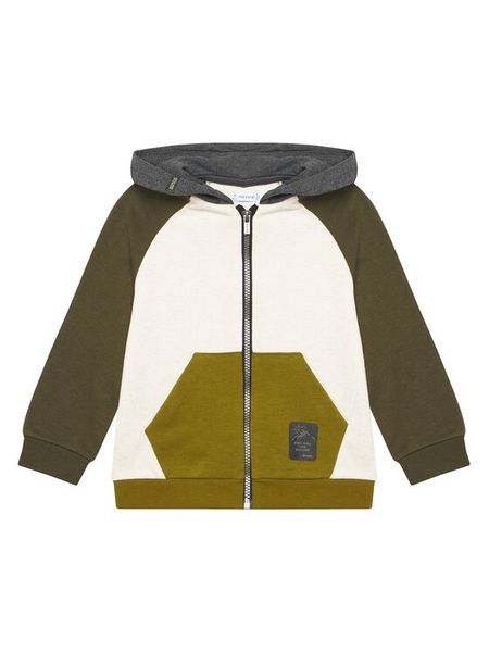 Mayoral Bluza 4476 Zielony Regular Fit. Zielone bluzy dziewczęce Mayoral, bez wzorów, z bawełny, bez ramiączek, bez kaptura. Za 79.99 zł.