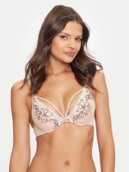 Chantelle Biustonosz push-up Spice C22BNR Beżowy. Brązowe biustonosze Chantelle, bez wzorów, z syntetyku. Za 219.99 zł.