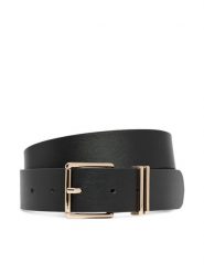 Tommy Hilfiger Pasek Th Square 3.5 AW0AW18919 Czarny. Czarne paski damskie Tommy Hilfiger, bez wzorów, ze skóry. Za 269.99 zł.