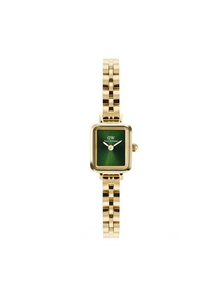 Daniel Wellington Zegarek Quadro Mini DW00100852 Złoty. Żółte, analogowe zegarki damskie Daniel Wellington, złote. Za 909.99 zł.