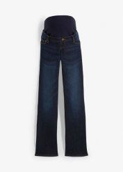 "Dżinsy ciążowe ""komfort-stretch"" ze stretchem, Bootcut". Niebieskie jeansy damskie bonprix, moda ciążowa. Za 169.99 zł.