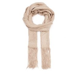 Szalik Guess. Brązowe szaliki damskie Guess, z aplikacjami. Za 289.99 zł.