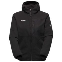 Kurtka Mammut Tamaro Ml Hooded Jacket Women Damskie. Czarne kurtki sportowe damskie Mammut, m, z aplikacjami, z materiału, bez kaptura. Za 650.99 zł.