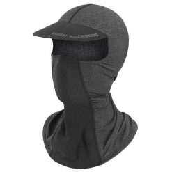 Czapka z daszkiem pełna ochrona przeciwsłoneczna oddychająca balaklava. Szare czapki z daszkiem damskie ROCKBROS, na lato, bez wzorów, z jedwabiu. Za 75.60 zł.
