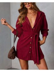 Milan Kiss Sukienka w kolorze czerwonym rozmiar: S. Czerwone sukienki damskie Milan Kiss, bez wzorów, z tkaniny, bez ramiączek. Za 217.99 zł.