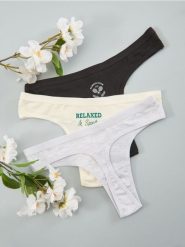 Majtki stringi 3 pack - wielobarwny. Stringi Sinsay, bez wzorów. Za 19.99 zł.