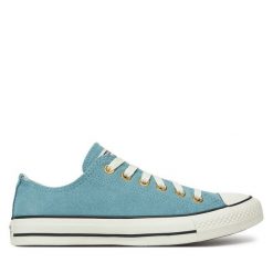 Trampki Converse. Niebieskie trampki damskie Converse, bez wzorów, bez zapięcia. Za 219.99 zł.