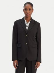 Tommy Hilfiger Marynarka Timeless WW0WW46662 Czarny Regular Fit. Czarne marynarki i żakiety damskie Tommy Hilfiger, bez wzorów, z wełny. Za 1,199.00 zł.