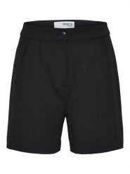 SELECTED FEMME Szorty "Eva" w kolorze czarnym rozmiar: XL. Czarne szorty damskie Selected Femme, bez wzorów, z podwyższonym stanem. Za 66.31 zł.