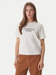 Guess T-Shirt GUESS x NORTH SAILS W6GI03 K2657 Écru Relaxed Fit. T-shirty damskie Guess, xl, z aplikacjami, z bawełny, bez kołnierzyka. Za 259.99 zł.