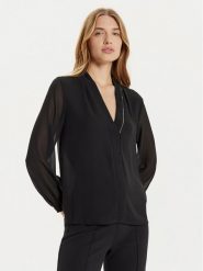 Rinascimento Bluzka CFC0121170003 Czarny Regular Fit. Czarne bluzki damskie Rinascimento, l, bez wzorów, z syntetyku, bez kołnierzyka, bez ramiączek. Za 269.99 zł.