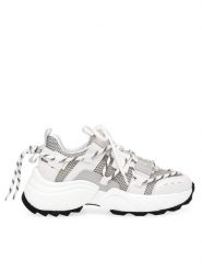 Steve Madden Sneakersy Tazmania Sneaker SM11002419-04005-739 Biały. Białe obuwie sportowe damskie Steve Madden, ze skóry, bez zapięcia. Za 349.99 zł.
