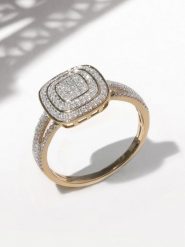 DIAMOND & CO Złoty pierścionek "Ramona" z diamentami rozmiar: 52. Żółte pierścionki damskie Diamond & Co, z diamentem, złote. Za 2,805.99 zł.