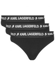 KARL LAGERFELD Komplet 3 par fig klasycznych A1W47148 Czarny. Czarne komplety bielizny KARL LAGERFELD, bez wzorów, z bawełny. Za 159.99 zł.