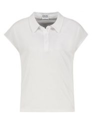 Sublevel Koszulka polo w kolorze białym rozmiar: M. Białe bluzki damskie Sublevel, m, bez wzorów, bez kołnierzyka, bez ramiączek. Za 43.99 zł.