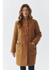 TATUUM Płaszcz przejściowy "Samanta" w kolorze beżowym rozmiar: 40. Brązowe płaszcze damskie TATUUM, bez wzorów, bez kaptura. Za 590.20 zł.