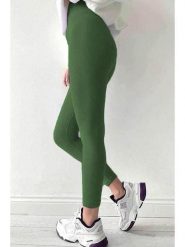 MADMEXT Legginsy w kolorze zielonym rozmiar: M. Zielone legginsy damskie MADMEXT, m, bez wzorów. Za 73.99 zł.