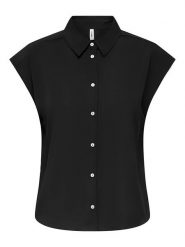 ONLY Koszula "Nova" w kolorze czarnym rozmiar: XL. Czarne koszule damskie Only, xl, bez wzorów, z wiskozy, bez kołnierzyka, bez ramiączek. Za 79.03 zł.