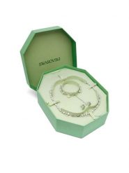Swarovski Zestaw kolczyki, bransoletka i naszyjnik Matrix 5742040 Srebrny. Szare naszyjniki damskie Swarovski, srebrne. Za 2,449.00 zł.