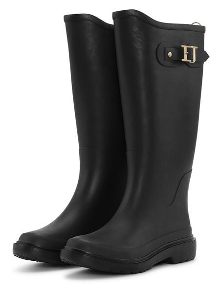 Ilse Jacobsen Kalosze w kolorze czarnym rozmiar: 38. Czarne kalosze damskie Ilse Jacobsen, bez wzorów, z materiału. Za 171.68 zł.