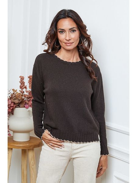 So Cachemire Sweter "Kedis" w kolorze brązowym rozmiar: S. Brązowe swetry klasyczne damskie So Cachemire, s, z kaszmiru, bez kołnierzyka. Za 267.29 zł.