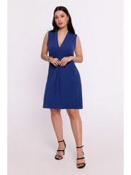 Be Wear Sukienka w kolorze granatowym rozmiar: XXL. Niebieskie sukienki damskie Be Wear, bez wzorów, bez ramiączek. Za 114.71 zł.
