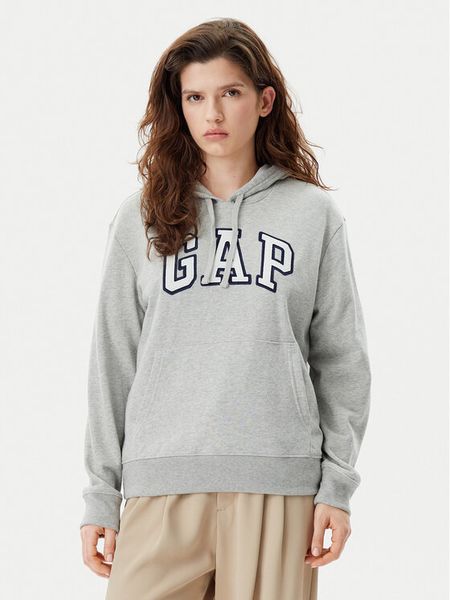 Gap Bluza 870537-00 Szary Relaxed Fit. Szare bluzy damskie GAP, xs, bez wzorów, z bawełny, bez kaptura. Za 139.99 zł.