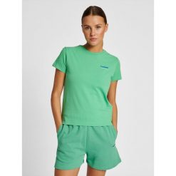 Koszulka damska Hummel Lgc Kristy. Zielone bluzki damskie Hummel, xs, bez wzorów, eleganckie, bez kołnierzyka, bez ramiączek. Za 117.50 zł.