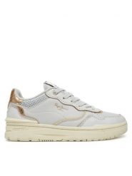 Pepe Jeans Sneakersy Chester Distress W PLS00033 Biały. Białe obuwie sportowe damskie Pepe Jeans, z jeansu, bez zapięcia. Za 209.99 zł.