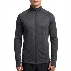 Damska Kurtka Biegowa ACT-JACKET ROOEL z Poliestru Szary Melanż. Szare kurtki sportowe damskie LEGEA, s, bez wzorów, z bawełny, bez kaptura. Za 96.00 zł.