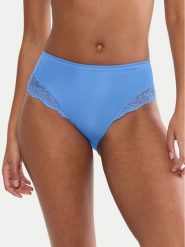 Triumph Figi klasyczne z wysokim stanem Ladyform Soft 10224859 Niebieski. Niebieskie figi Triumph, bez wzorów, z syntetyku. Za 129.99 zł.
