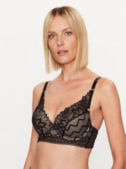 Wonderbra Biustonosz z fiszbiną WB000ALO Czarny. Czarne biustonosze Wonderbra, bez wzorów, z syntetyku. Za 159.99 zł.
