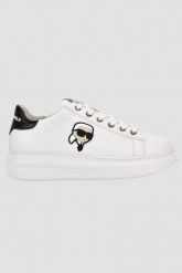 KARL LAGERFELD Białe sneakersy Kapri Nft Lo Lace. Białe obuwie sportowe damskie KARL LAGERFELD, bez zapięcia. W wyprzedaży za 519.99 zł.