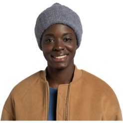 Czapka zimowa BUFF Knitted Beanie Kyre Lead we wzory. Niebieskie czapki damskie Buff, na zimę, bez wzorów. Za 219.90 zł.