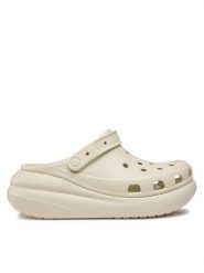 Crocs Klapki Classic Crush Clog 207521 Beżowy. Brązowe klapki damskie Crocs, bez wzorów, z tworzywa sztucznego, bez obcasa, bez zapięcia. Za 209.99 zł.