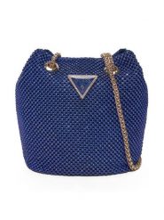 Guess Torebka HWRE93 50750 Niebieski. Niebieskie torebki wieczorowe damskie Guess, z aplikacjami, z syntetyku, bez dodatków. Za 529.99 zł.