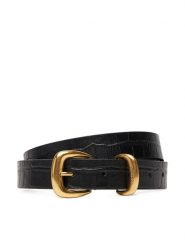Calvin Klein Pasek Damski Bombay Strap Croc 25Mm Belt LV04F7056G Czarny. Czarne paski damskie Calvin Klein, bez wzorów, ze skóry. Za 219.99 zł.