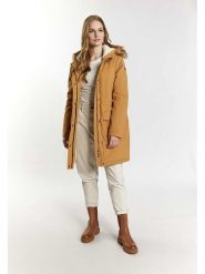 Schmuddelwedda Parka zimowa w kolorze jasnobrązowym rozmiar: XXL. Brązowe parki damskie Schmuddelwedda, na zimę, xxl, z polaru, bez kaptura. Za 399.71 zł.