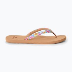Japonki damskie Rip Curl Freedom Bloom Open Toe. Brązowe klapki damskie Rip Curl, bez wzorów, z otwartym noskiem, bez obcasa, bez zapięcia. Za 139.99 zł.