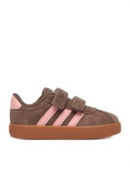 Adidas Sneakersy C-VL COURT 3.0 CF I KK4584 Brązowy. Brązowe buty sportowe dziewczęce Adidas, ze skóry, bez zapięcia. Za 179.99 zł.