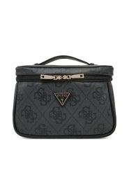 Guess Kosmetyczka TWOB86 88039 Czarny. Czarne kosmetyczki damskie Guess, z aplikacjami, ze skóry. Za 289.99 zł.