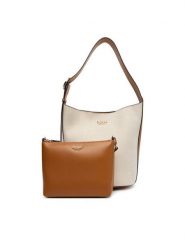 Guess Torebka Nicolette HWAG96 62040 Beżowy. Brązowe torebki klasyczne damskie Guess, z materiału, bez dodatków. Za 409.99 zł.
