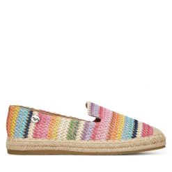 Espadryle Roxy. Czerwone espadryle damskie Roxy, bez wzorów, bez obcasa. Za 99.99 zł.