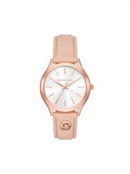 Michael Kors Zegarek Slim Runway MK7545 Różowy. Czerwone, analogowe zegarki damskie Michael Kors. Za 789.99 zł.