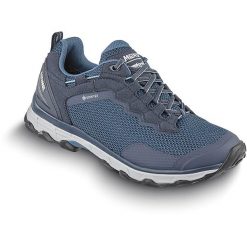 Buty trekkingowe damskie MEINDL Activo Sport Lady GTX z membraną Gore-tex. Niebieskie obuwie trekkingowe damskie MEINDL, z gore-texu, bez zapięcia. Za 899.90 zł.