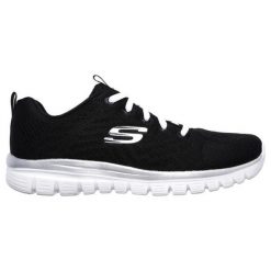Buty damskie SKECHERS Graceful Get Connected. Białe obuwie sportowe damskie Skechers, bez zapięcia, do biegania. Za 229.99 zł.